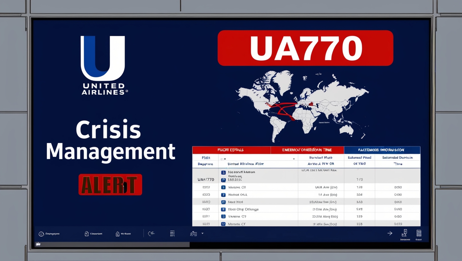 United Airlines Flight UA770 Emergency Diversion Status